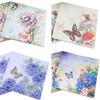 20 Stück/Packung Schmetterling Blume Decoupage Papierservietten Vintage Taschentücher Party Geschirr Hochzeit Weihnachten Festival Zubehör