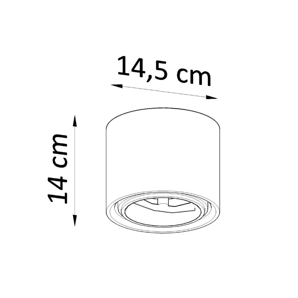 Plafon Gato 1 Gu10 Es111 Biały Lumilo 08.189.41