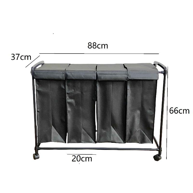 Bathroom Laundry Basket Removable Clothes Hampers Household With Wheels Storage Baskets Multifunction Dirty Fabric Organizers