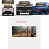 Hochwertiger Hirsch Wildtierszene Heckscheiben Grafikaufkleber für LKW SUV Van Auto