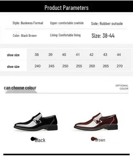 Herren Slipper Formell Schwarz Lederschuhe - Business Casual