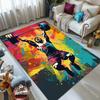 Colorful Overhead Barbell Weightlifting Print Carpet for Living Room Bedroom Sofa Home Decor Rus Non-slip Floor Mat Luxury Gift