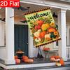2D Flat - 2D Flat Hello Thanksgiving_ Autumn Pumpkin Garden Flag_ 2 (1) Outdoor Garden Flag Double-Sided Home Decoration Courtyard Decoration Outdoor