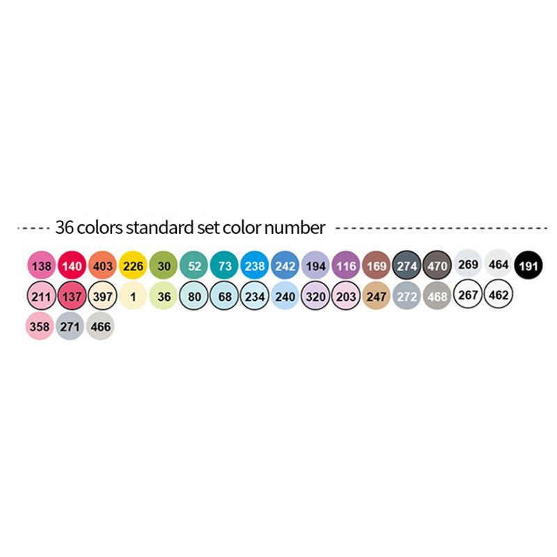 Finecolour EF103 Alcohol Based Art Markers With Bag 12/24/36/48/60/72/240 Colors Oily Soft Double-Headed Marker Pen Professional