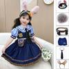 Judy Rabbit Officer Dress Children's COS Dress Set Baby Lolita Girl Princess Dress