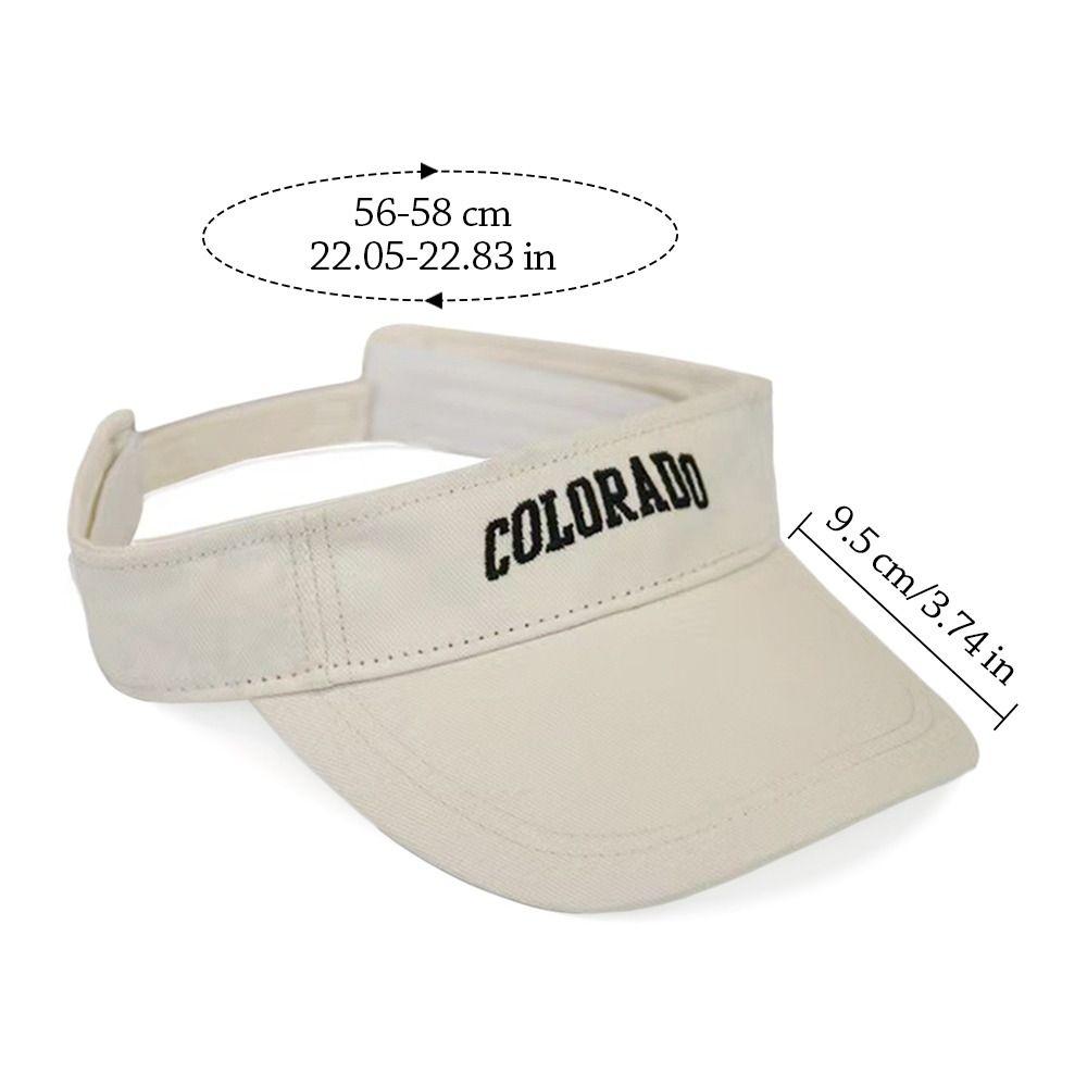 Sun Protection Sports Visor Breathable Empty Top Hat Summer Sun Hat  Tennis