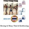 Shorts de Treino de Boxe Muay Thai Kickboxing Vista de Montanha Chinesa Estampa Arte Marcial Boxer Unissex Homens Mulheres Criança Luta Fitness Esporte Academia Treino