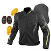 Motorcycle Jacket Protective Half Mesh Jacket 12955 For and Autumn Mesh Material CE Standard Level 2 CE Standard Protector Black S [KOMINE] JK-146