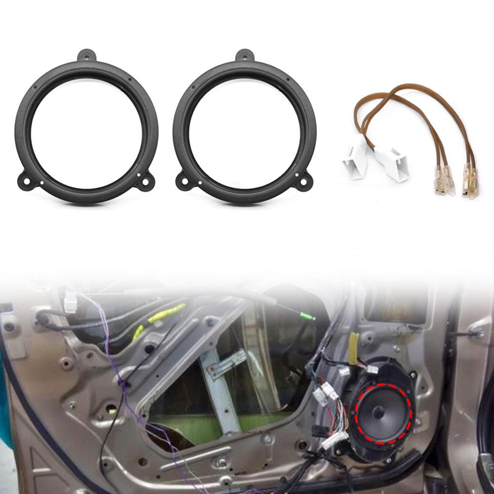 Rear Door Speaker Adapter 6.5 Inch For Subaru Forester Impreza Outback WRX/STI Audio Speaker Spacer Ring Bracket Replacement