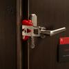 Door Safety Device Portable Lock for Home Travel Stop Additional Security Iron Privacy No Drilling Locker Hotel Apartment Dorm Heavy Duty
