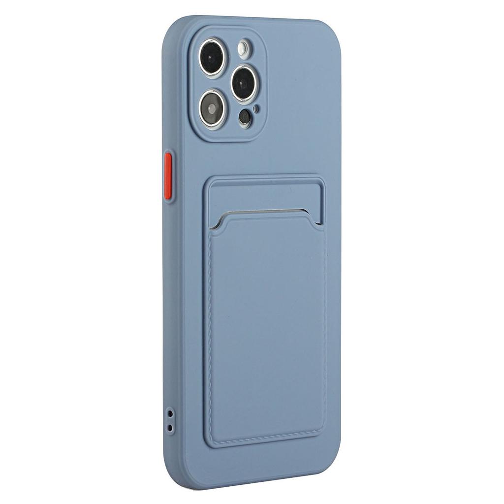 For iPhone 15 Pro Max Anti-scratch TPU Phone Case Drop-proof Card Holder Cover