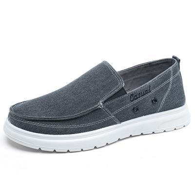Plus Size Men'S Casual Canvas Shoes Lightweight  Soft Soled Men Driving Shoes Boat Shoes