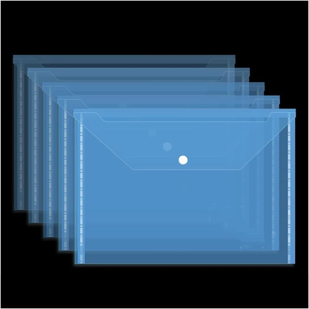 Clipboards Thick File Bag Transparent Waterproof A4 Snap-Type Plastic Information Bag Portfolio Clip Board