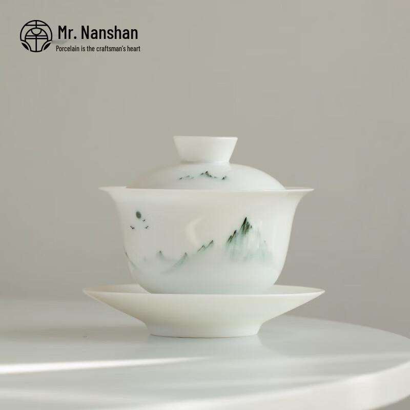 Nanshan Mr. Hand-painted Ceramic Kung Fu Gaiwan