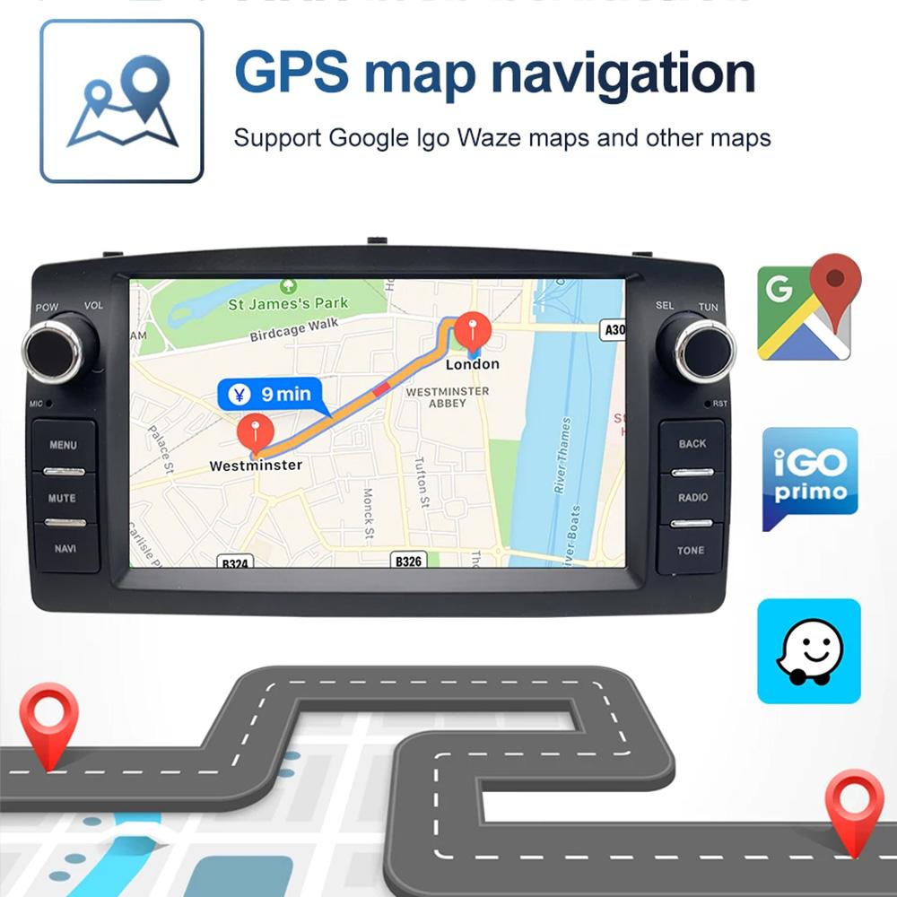 Car Video Player for Toyota Corolla E120 BYD F3 2000-2006 GPS Navigation Built-in Dsp Carplay Autoradio Android Head Unit