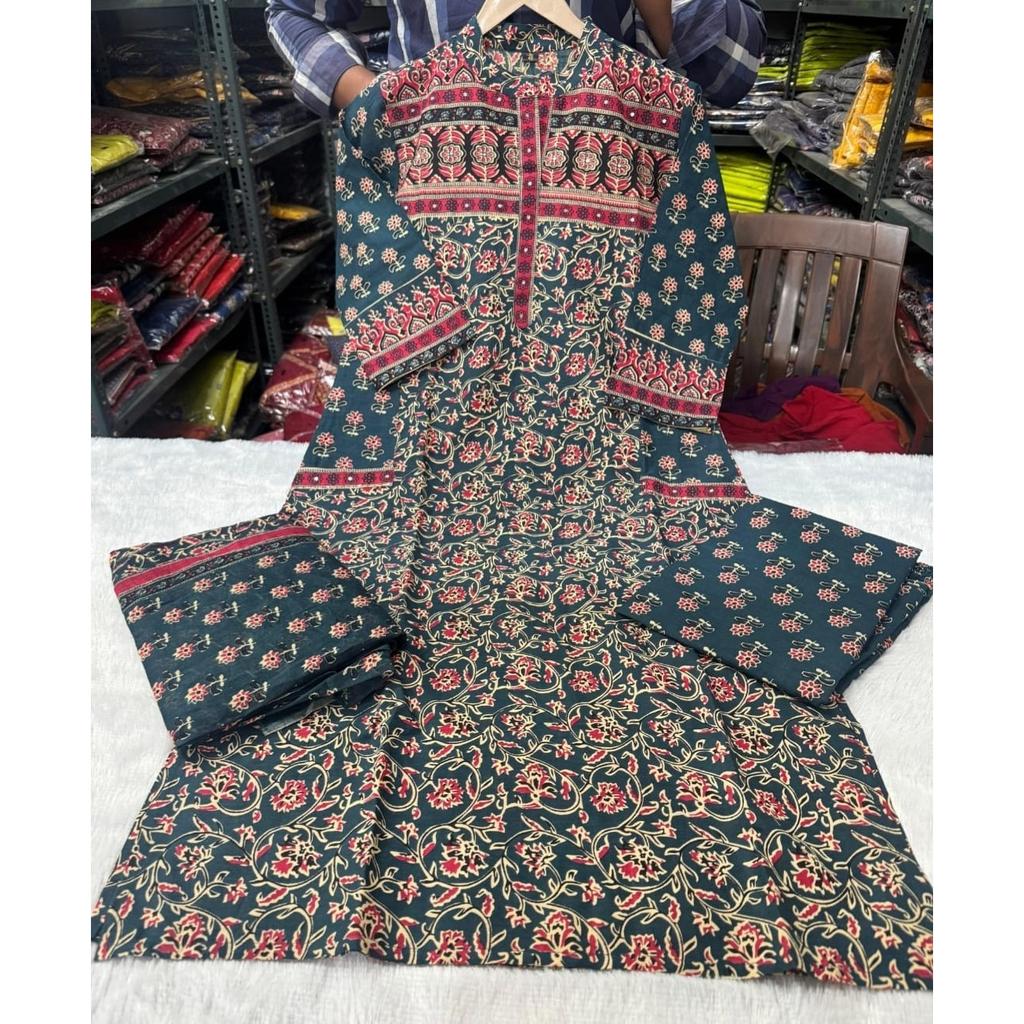 Pakistani Women Straight Kurti Pant Dupatta Set Indian Designer Ethnic Kurta Set