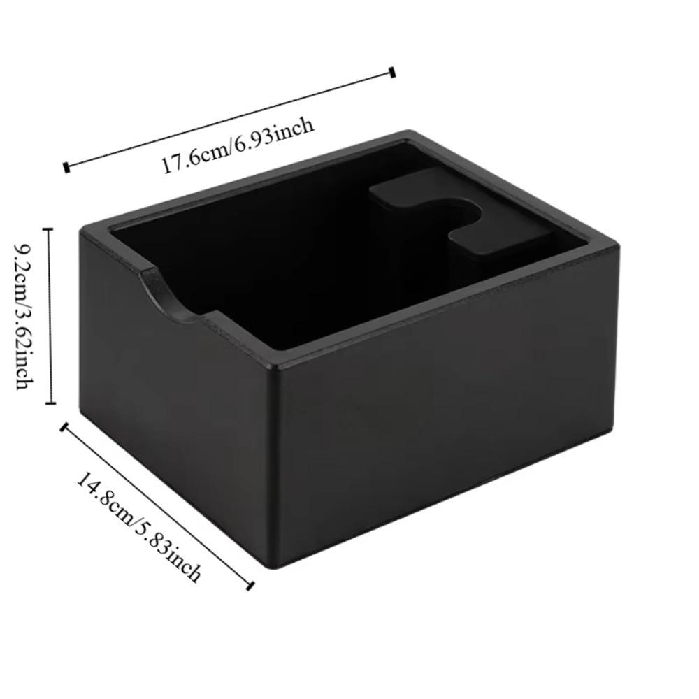 Anti Slip Base Espresso Grounds Container Rectangular Coffee Knocking Slag Bucket  Barista