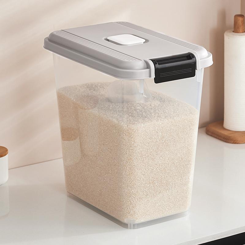 Rice Bucket Household Flour Storage Tank Sealed Against Insects and Moisture Food-grade Rice Storage Box Rice Box