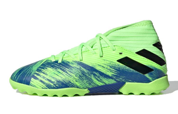 Adidas Nemeziz Slip Resistant Cushioning Low top Kids Soccer Shoes Green Kids FV4006 36