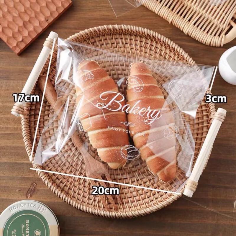 ZISIZ Selbstklebende Transparente Brotverpackungsbeutel
