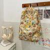 School bag Korean version ins cute cartoon bear print element ulzzang versatile soft girl flower back