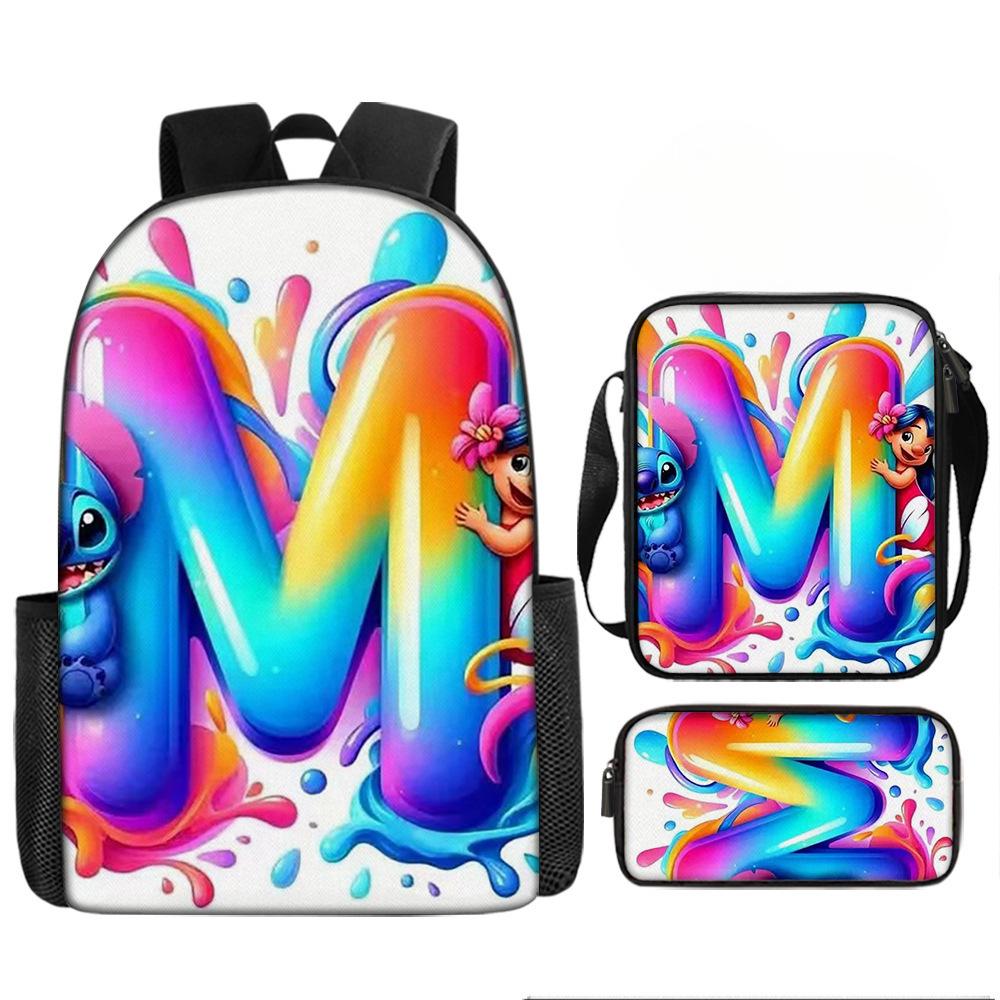 Backpack, Shoulder Bag, Pencil Case, Student Schoolbag Three-Piece Set three-piece set