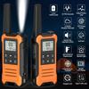 Wiederaufladbares Walkie-Talkie-Radio mit großer Reichweite, Walky Talky, Familien-Walkie-Talkie mit 1400 mAh-Akku, USB-Ladegerät für Wander- und Campingausflüge (2 Stück)
