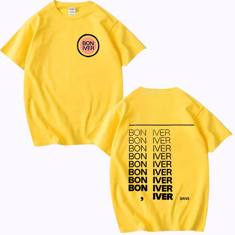 Bon Iver Sable Fable Album 2025 T-shirt men women Oversized 100% Cotton Hot sale short sleeve Summer print Unisex plus size tops