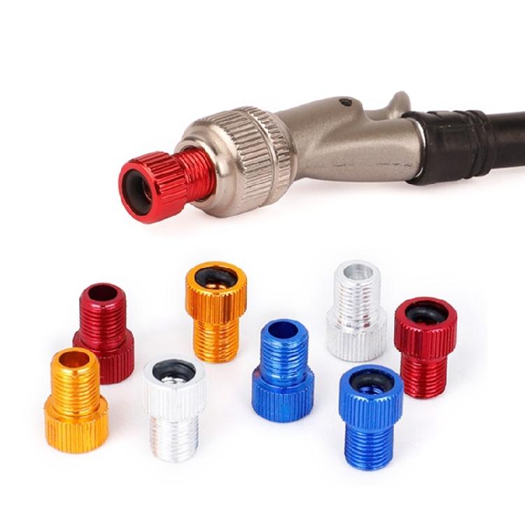 4Pcs Presta To Schrader Bike Valves Adaptor Tire Valves Converter with Caps