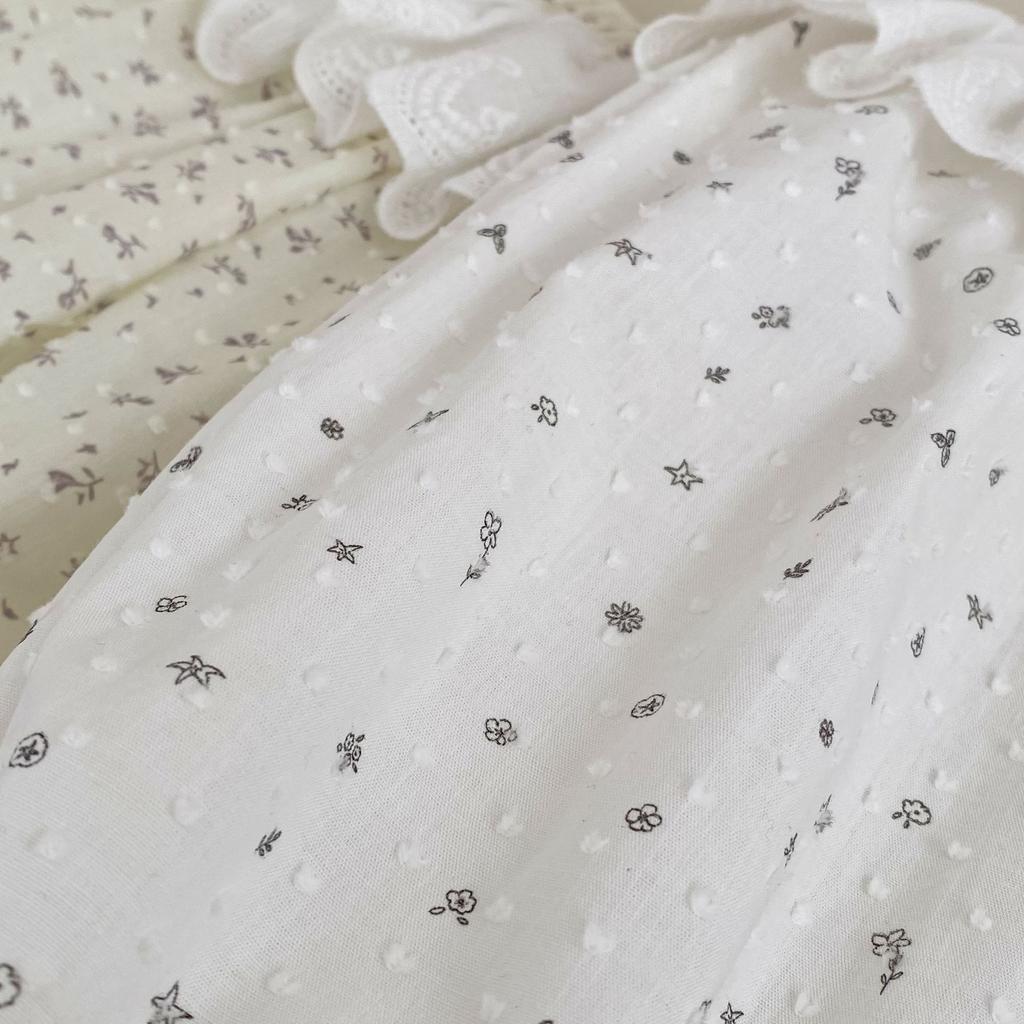 Girls Summer Floral Mosquito-Repellent Lightweight Bloomers with Ruffled Cuffs