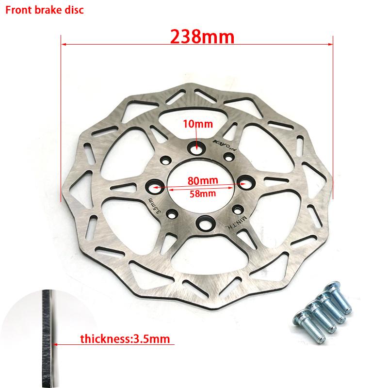 Motorcycle Brake Disc Front And Rear Friction For KAYO T2 K2 250 Motocross front brake disc