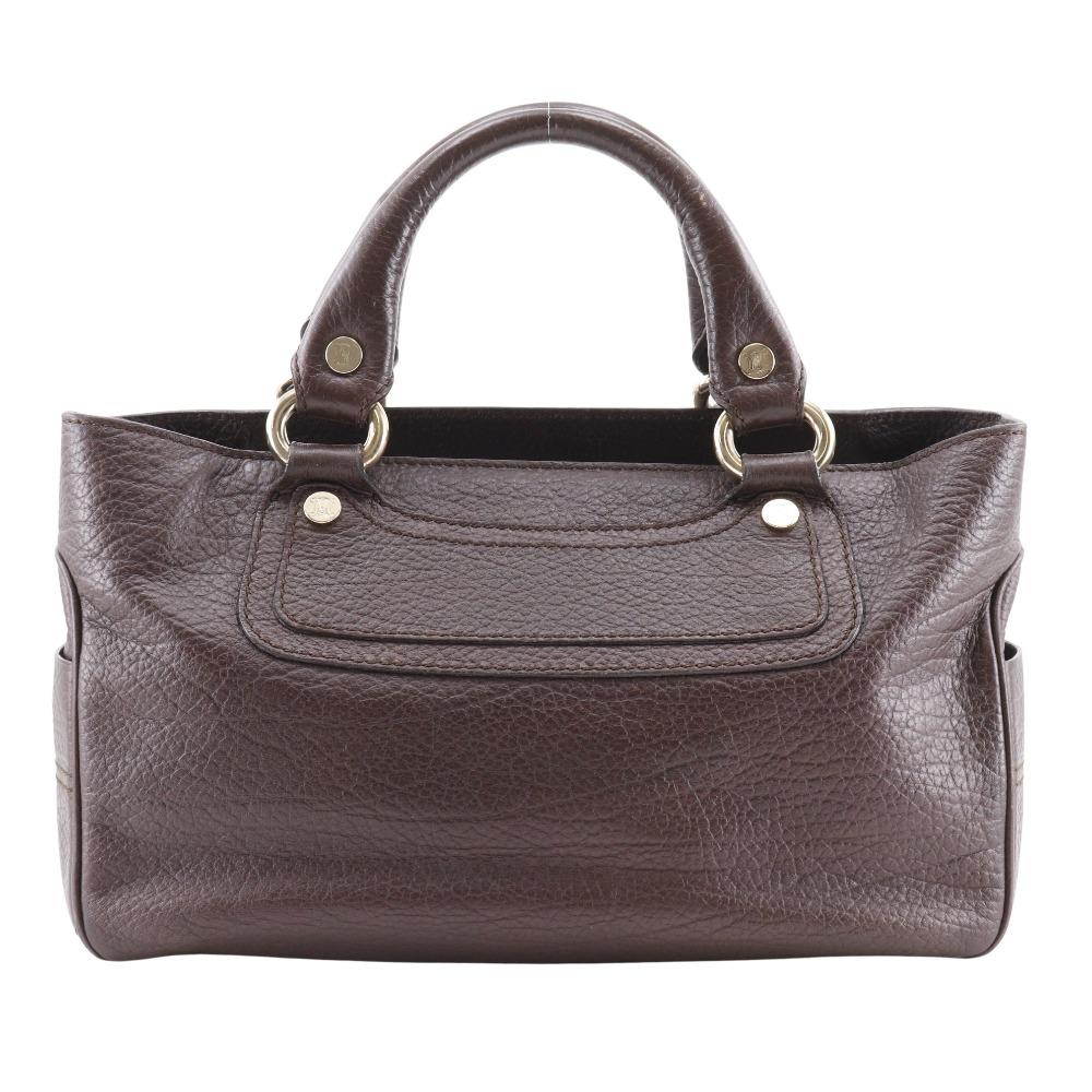 

CELINE Boogie bag Handbag 134023 Brown Brown leather Women Used