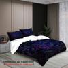 3pcs Geometric Abstract Pattern Bedding Sets 3D Printed Purple Black Duvet Cover Sets With Pillowcases No Filling Cool Style