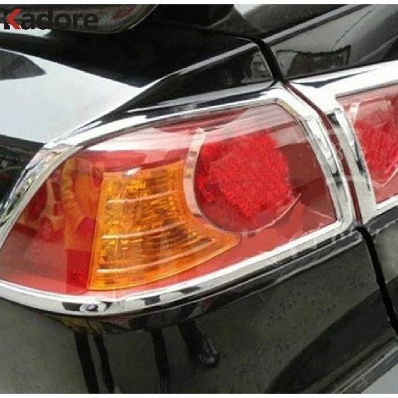 Rear Tail Light Lamp Cover Trim For Mitsubishi Lancer 2010 2011 2012 2013 2014 Chrome Car Accessories Taillight Frame Trims