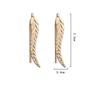 2025 Vintage Jewelry Exquisite Golden Leaf Earrings Modern Beautiful Feather Ear Stud Earrings For Women Brincos Bijoux