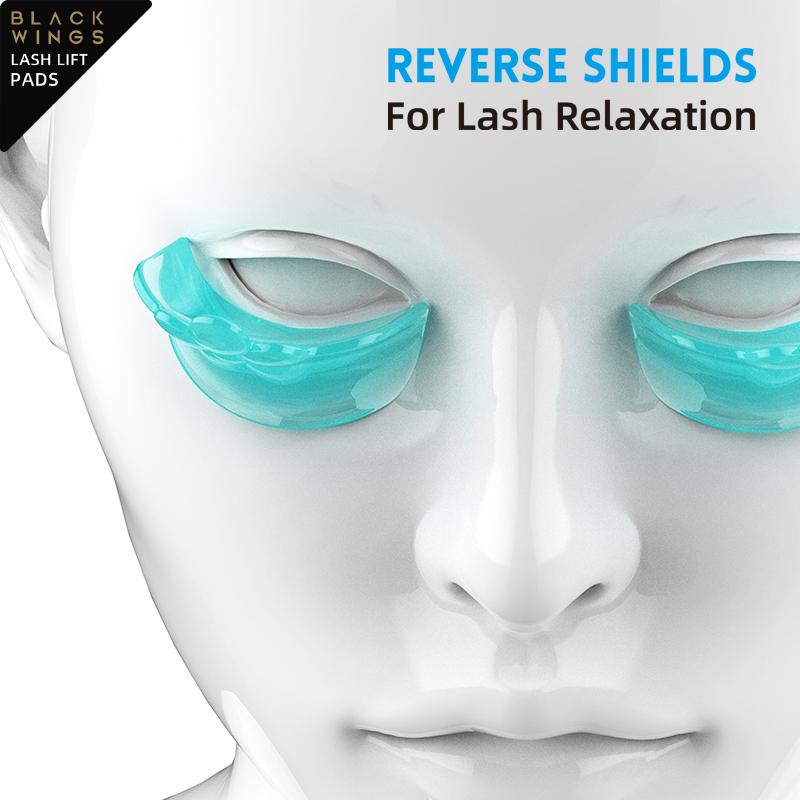 Lashlift pads blackwings 5 ​​barev nástroj na odstraňování řas keratinová forma na natáčení řas pro obnovu a změkčení řas