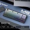 Free Wolf M87V2 Wireless RGB Mechanical Feel Keyboard with PBT Side-Printed Keycaps and Bluetooth Connectivity