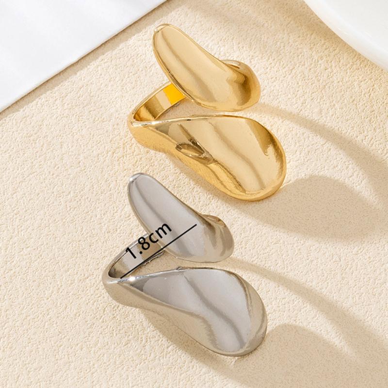 Verstellbarer offener Ring für Damen - Schlanker Ring, Minimalistisches schickes Design, Perfektes Geschenk für den Date-Abend, Modeaccessoire