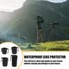 Neoprene Lens Bag DSLR Camera Lens Pouch Waterproof Shockproof Waist Bag Lens Holder Cylinder with Internal Fur Protection Camera Lens Storage Bag