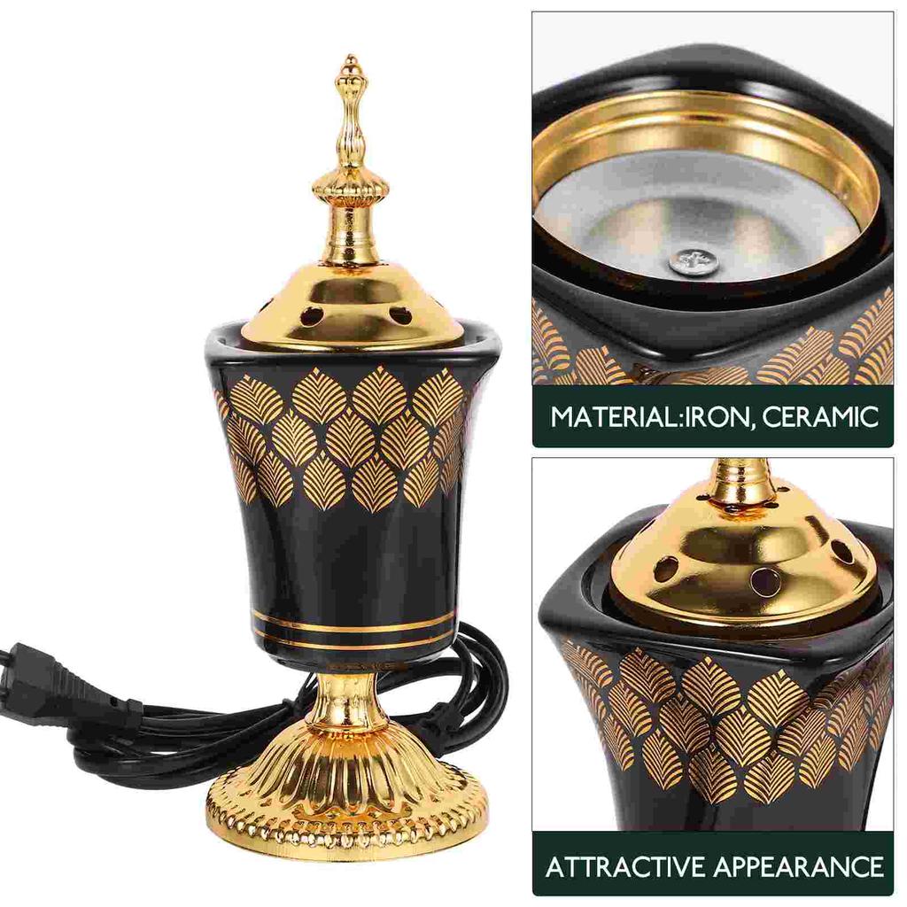 Weihrauch Brenner Ornament Dekor Räuchergefäß Halter Haushalt Elektrische für Home Dekorative Brenner Retro Stecker