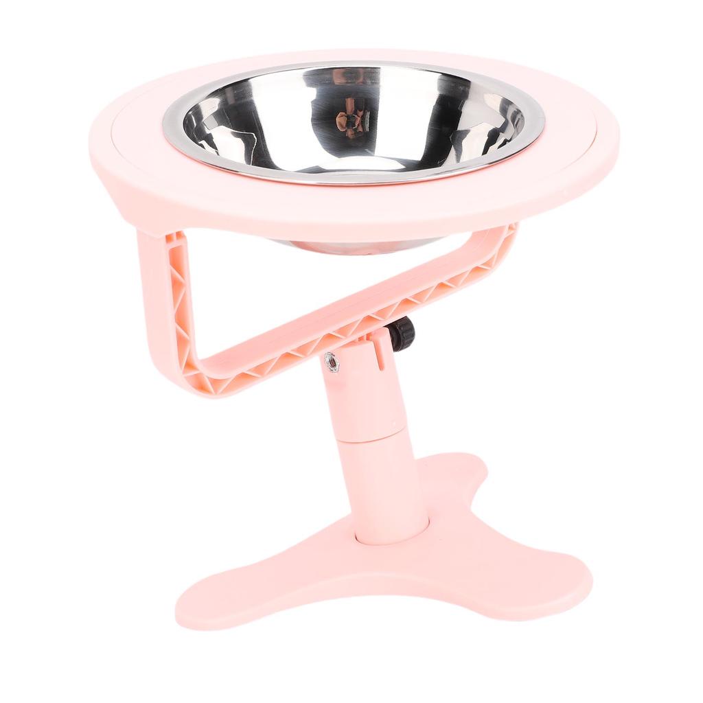 Elevated Cat Bowls with Stand 15 Tilted Stainless Steel Anti Slip Feeder for Indoor Pets