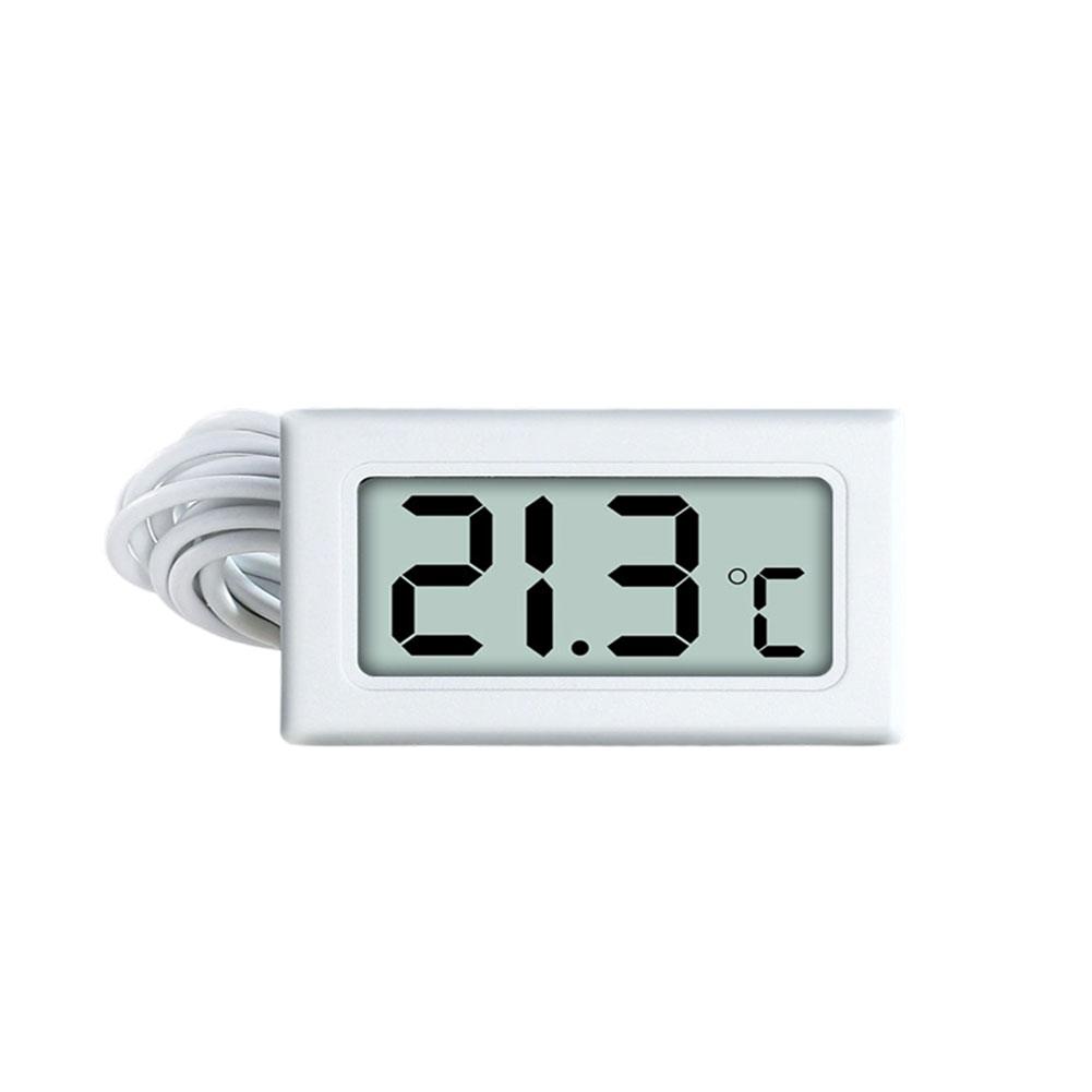 Digital LCD Display Thermometer Hygrometer with Probe Household Digital Thermometer Suitable for Fish Tank Hydroponics