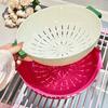 Double-layer Draining Basket Plastic Fruits Vegetable Wash & Drain Basket, Storage Basket, Multi-layer Stackable for Kitchen