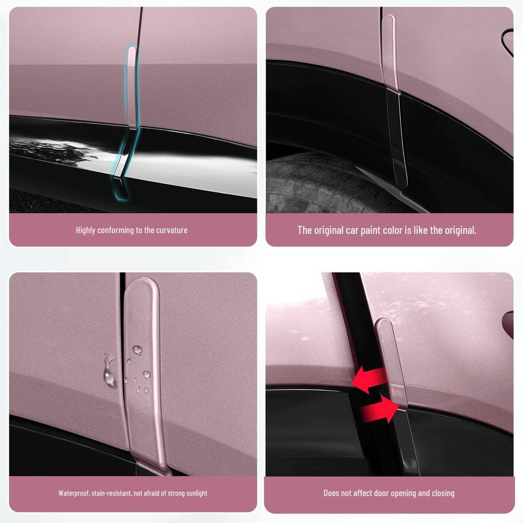 Ochrona Krawędzi Drzwi Samochodowych Paski Antykolizyjne do Xiaomi YU7 - Dekoracja Zewnętrzna i Akcesoria Zapobiegające Zarysowaniom