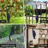 Crow Decoy Fake Black Crows 12 Inch Handmade Artificial Birds Model for Halloween Party Props Lawn Garden Outdoor Yard Pool