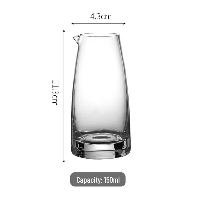 Qiwei Crystal Glass 100ml Wine Dispenser & Shot Glass Set