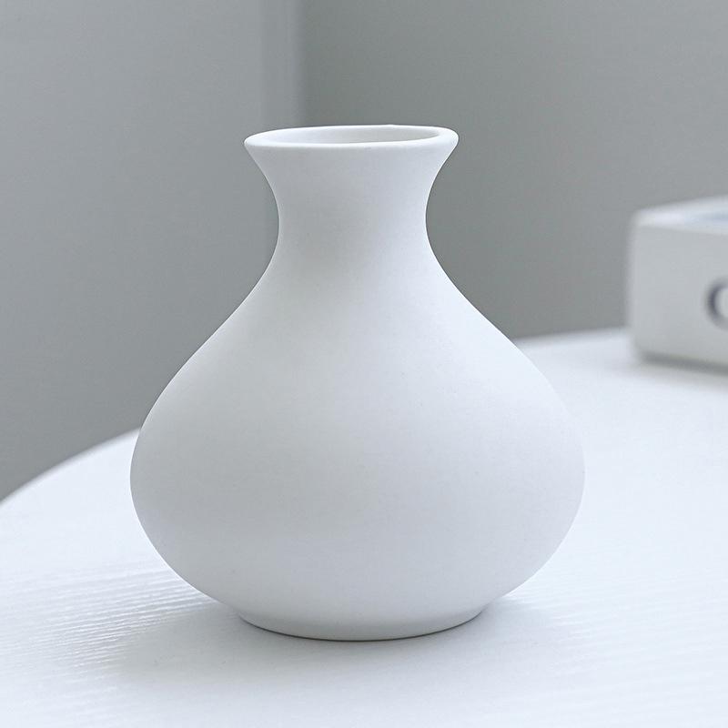 5-Piece Set Of Simple Ceramic Vases, Fresh Small Vases, Desktop Decorations, Simple Porch, Tv Cabinet, Home Crafts