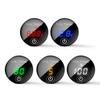 Motorcycle Car Volt Voltmeter 5V-48V Digital LED Display Voltage Meter Round Panel for Vehicle and Marine Use