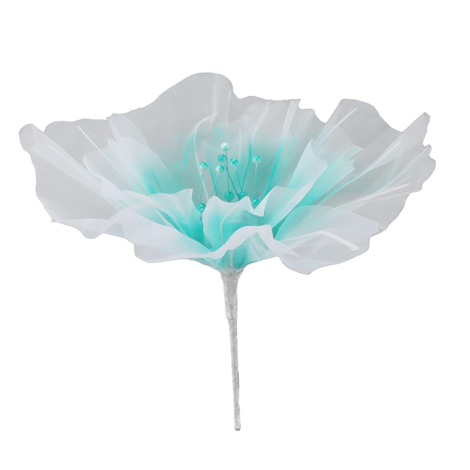 

Gauze Flower 19.7in Diameter Soft Bright Colors Light Reusable Handcrafted Organza Flower for Wedding Photography Family