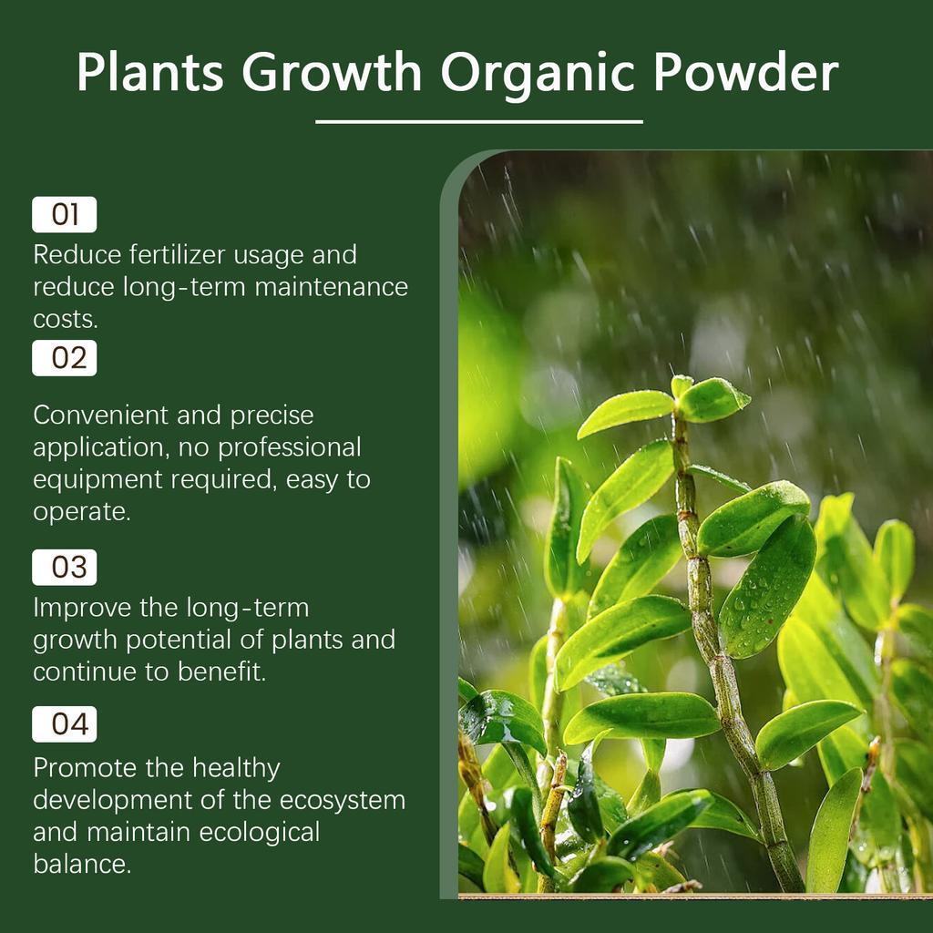 MoonSpry 100g Polvere Nutriente Organica per Piante - Migliora la Compattazione del Terreno, Potenzia i Fiori in Vaso per una Fioritura Rigogliosa